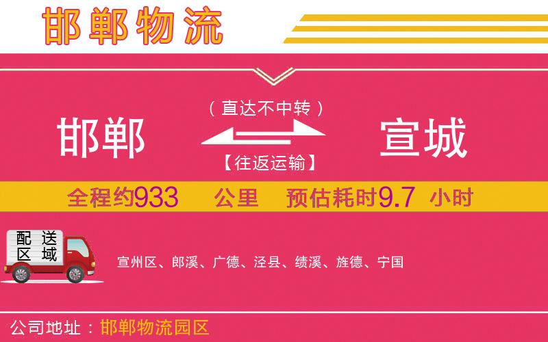 邯鄲到宣城物流公司