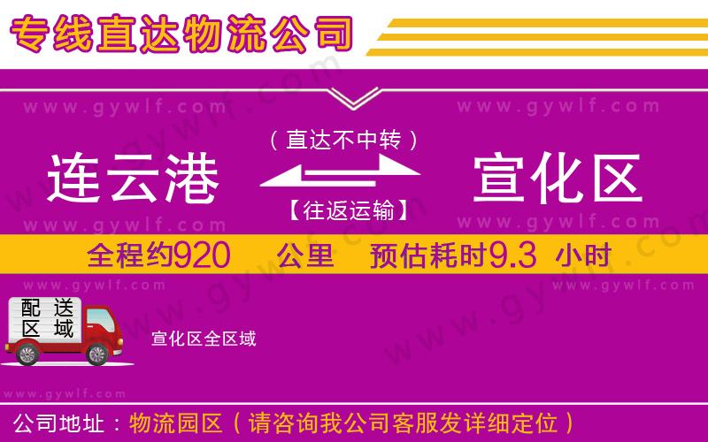 連云港到宣化區(qū)物流公司