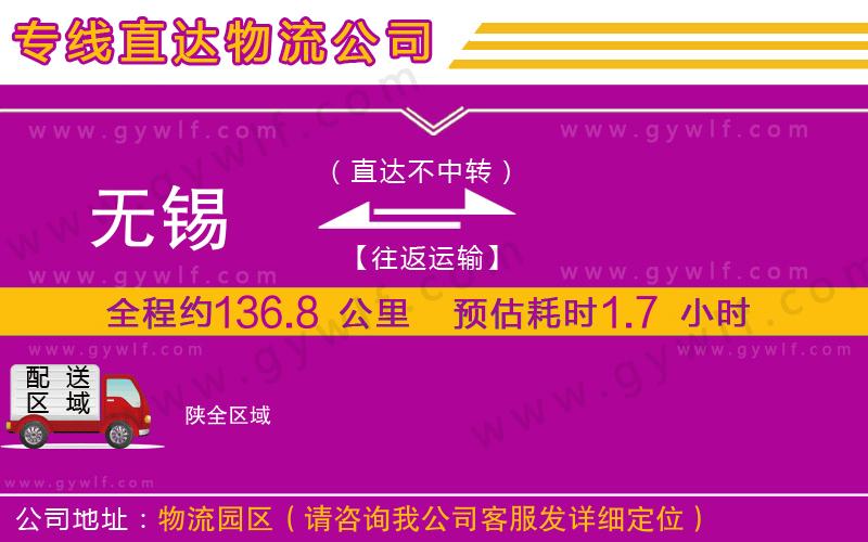 無(wú)錫到陜物流公司