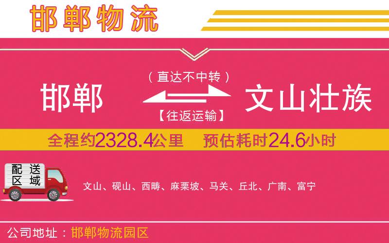 邯鄲到文山壯族苗族自治州物流公司