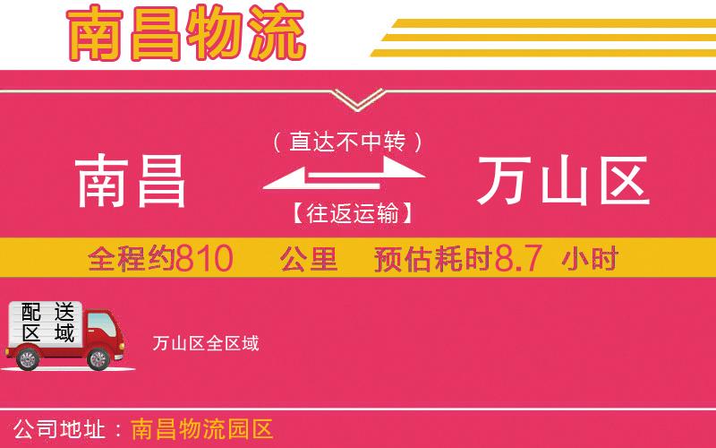 南昌到萬(wàn)山區(qū)物流公司