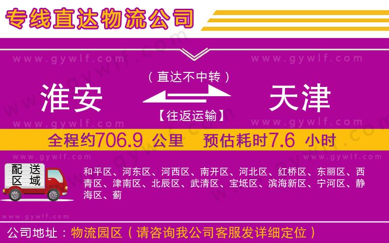 淮安到天津物流公司