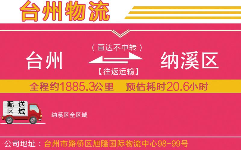 臺州到納溪區(qū)物流公司