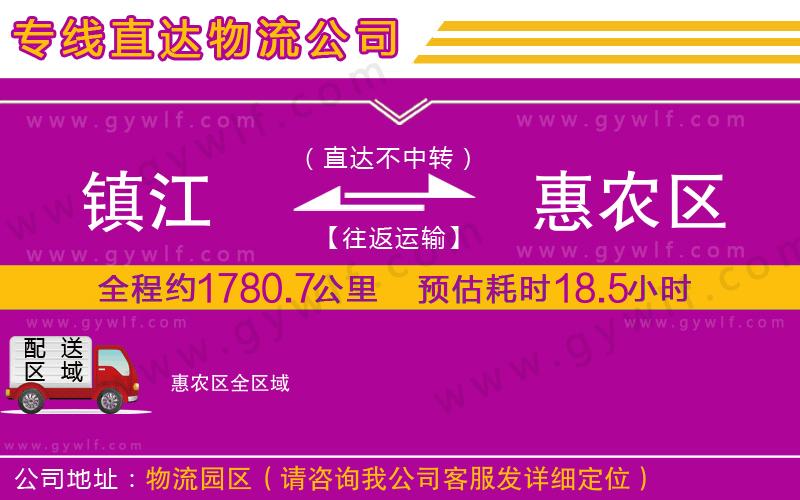 鎮(zhèn)江到惠農區(qū)物流公司