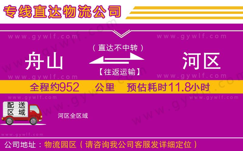 舟山到浉河區(qū)物流公司