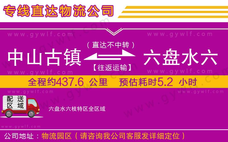 中山古鎮(zhèn)到六盤水六枝特區(qū)物流公司