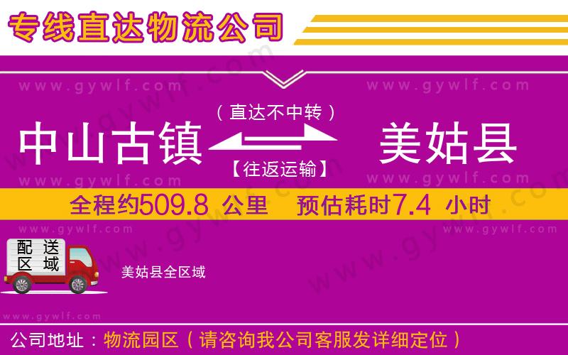 中山古鎮(zhèn)到美姑縣物流公司