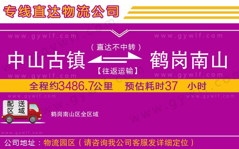 中山古鎮(zhèn)到鶴崗南山區(qū)物流公司