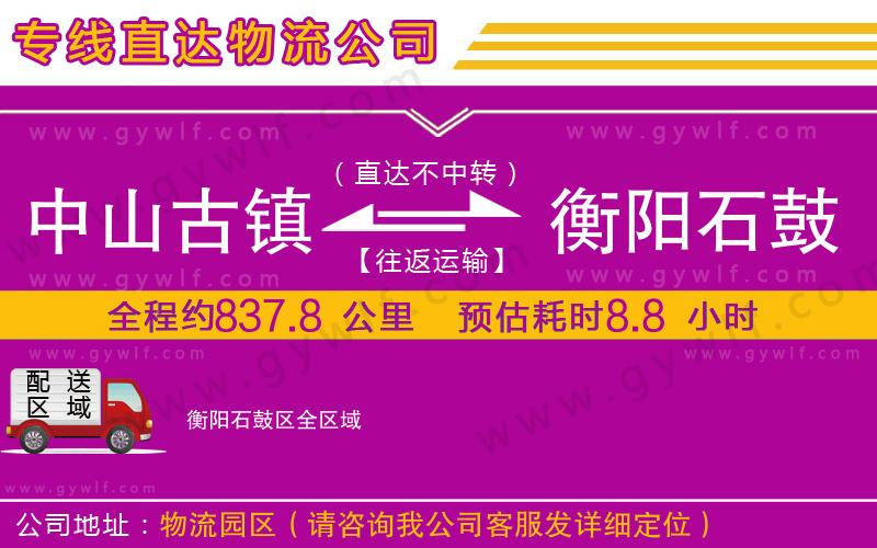 中山古鎮(zhèn)到衡陽石鼓區(qū)物流公司