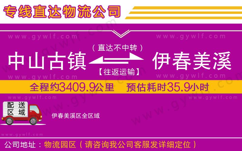 中山古鎮(zhèn)到伊春美溪區(qū)物流公司