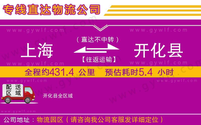 上海到開(kāi)化縣貨運(yùn)專(zhuān)線