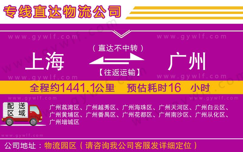 上海到廣州貨運(yùn)專(zhuān)線