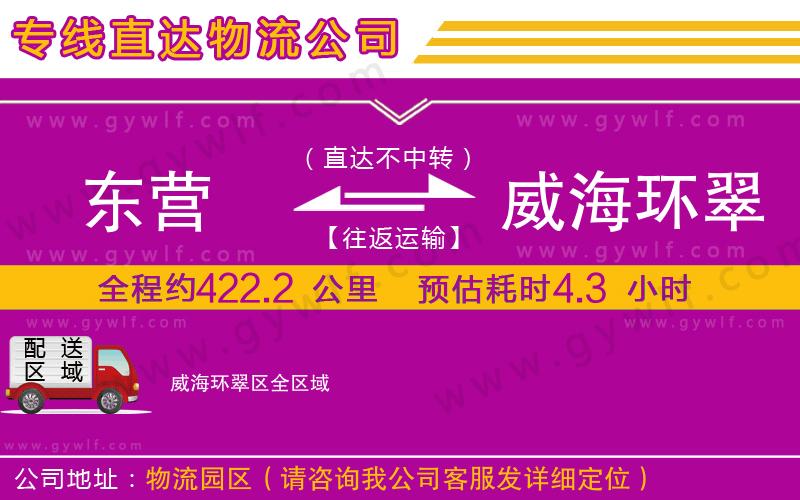 東營(yíng)到威海環(huán)翠區(qū)物流公司