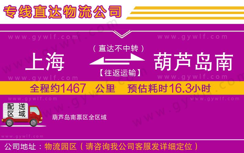 上海到葫蘆島南票區(qū)物流專線