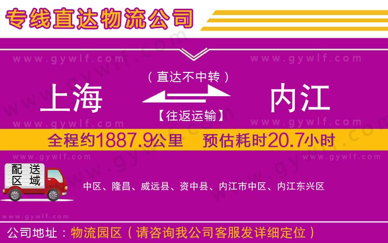 上海到內(nèi)江貨運公司