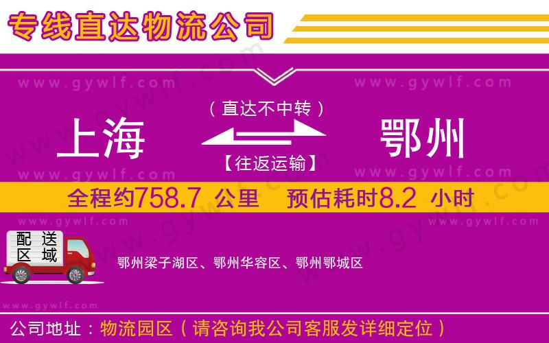 上海到鄂州貨運(yùn)專(zhuān)線