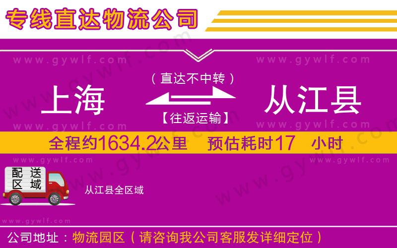 上海到從江縣貨運(yùn)專(zhuān)線(xiàn)