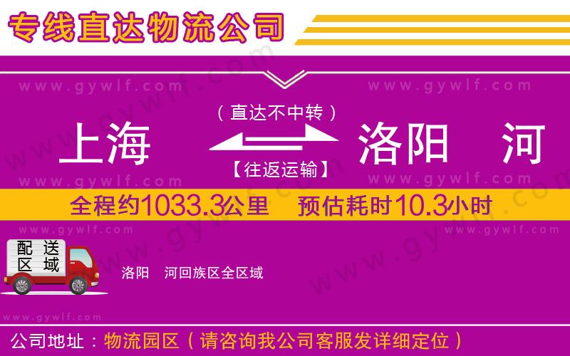 上海到洛陽瀍河回族區(qū)貨運專線