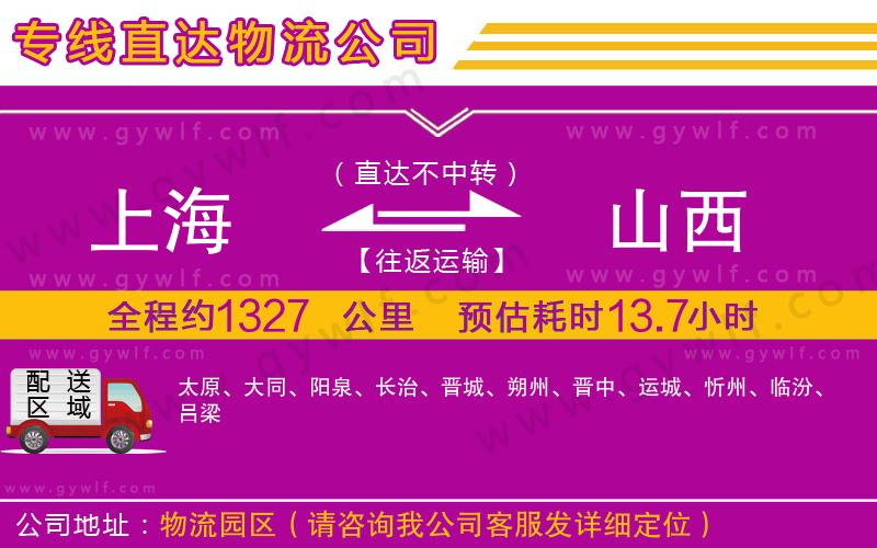 上海到山西貨運公司