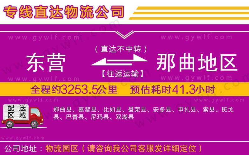 東營(yíng)到那曲地區(qū)物流公司