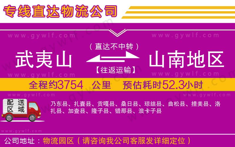 武夷山到山南地區(qū)物流公司