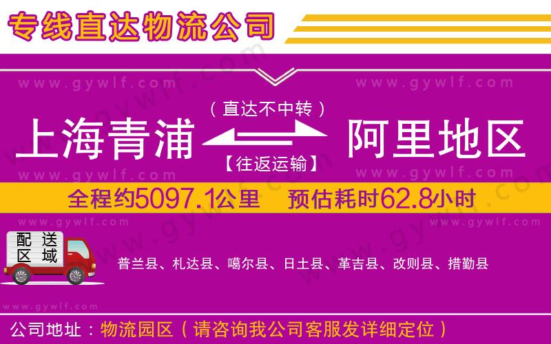 上海青浦區(qū)到阿里地區(qū)物流公司