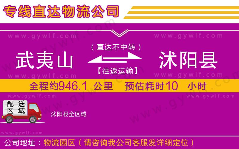 武夷山到沭陽(yáng)縣物流公司