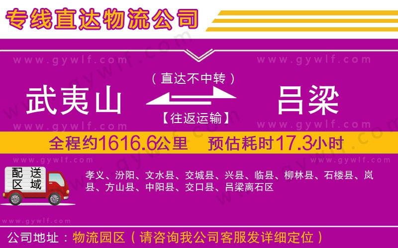 武夷山到呂梁物流公司