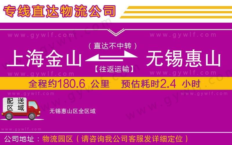上海金山區(qū)到無錫惠山區(qū)物流公司