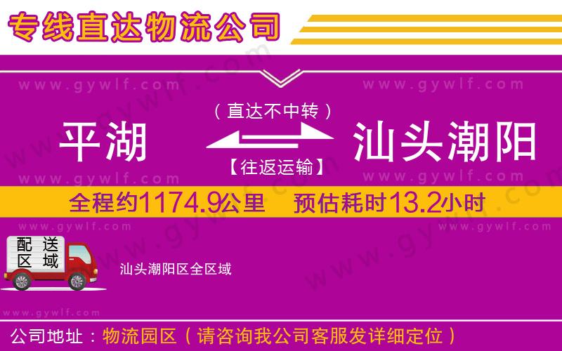 平湖到汕頭潮陽區(qū)物流公司