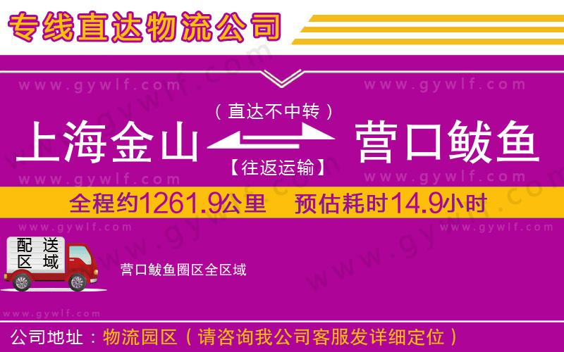 上海金山區(qū)到營(yíng)口鲅魚(yú)圈區(qū)物流公司
