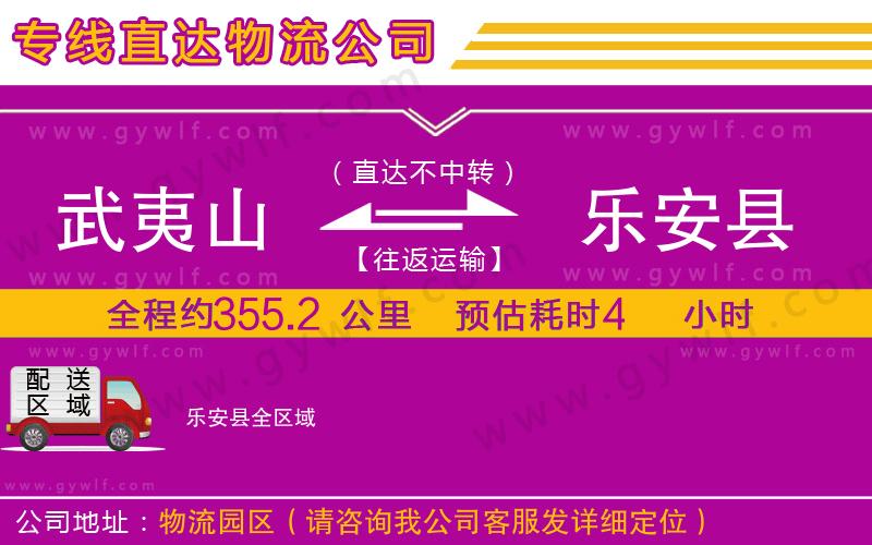 武夷山到樂(lè)安縣物流公司