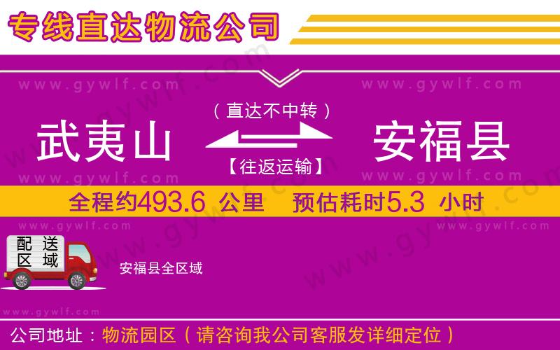 武夷山到安?？h物流公司