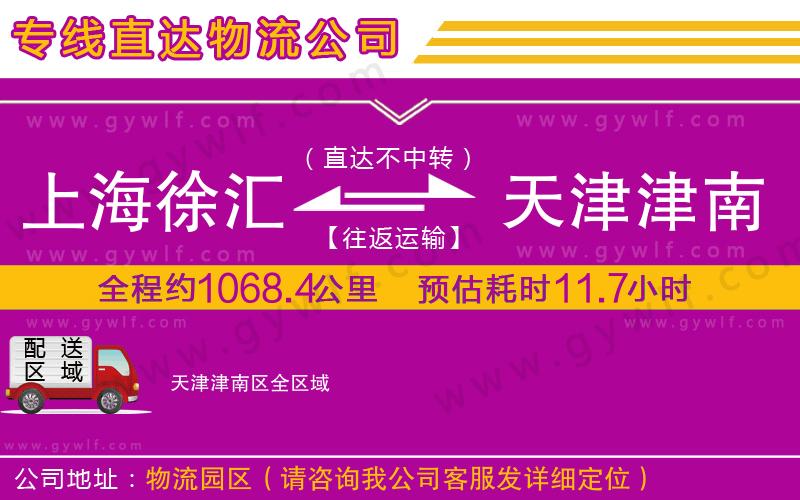 上海徐匯區(qū)到天津津南區(qū)物流公司