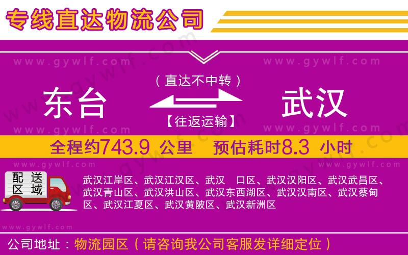 東臺到武漢物流公司