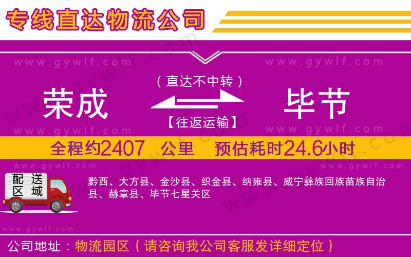 榮成到畢節(jié)物流公司