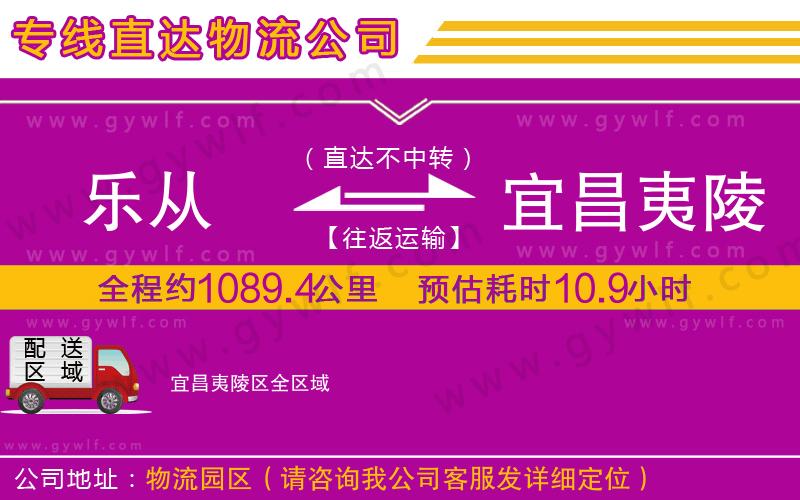 樂從到宜昌夷陵區(qū)物流公司