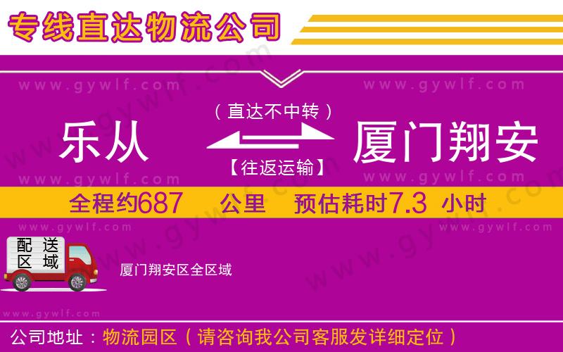 樂從到廈門翔安區(qū)物流公司