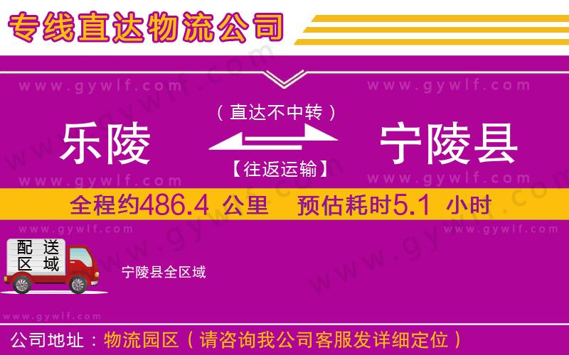 樂(lè)陵到寧陵縣物流公司